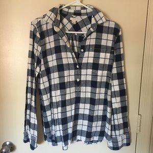 Pullover plaid shirt